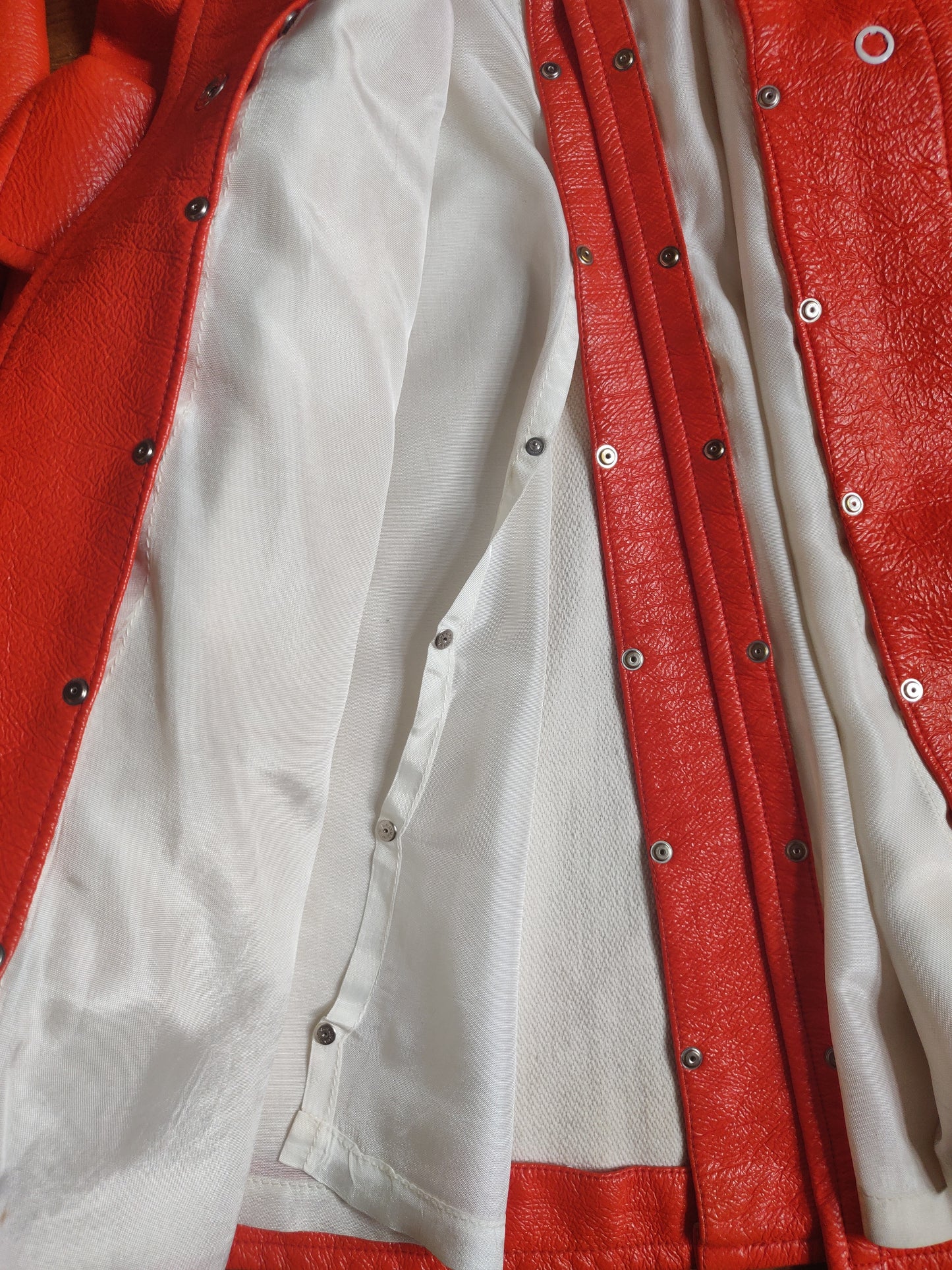 1960s Courrèges Orange Vinyl Jacket