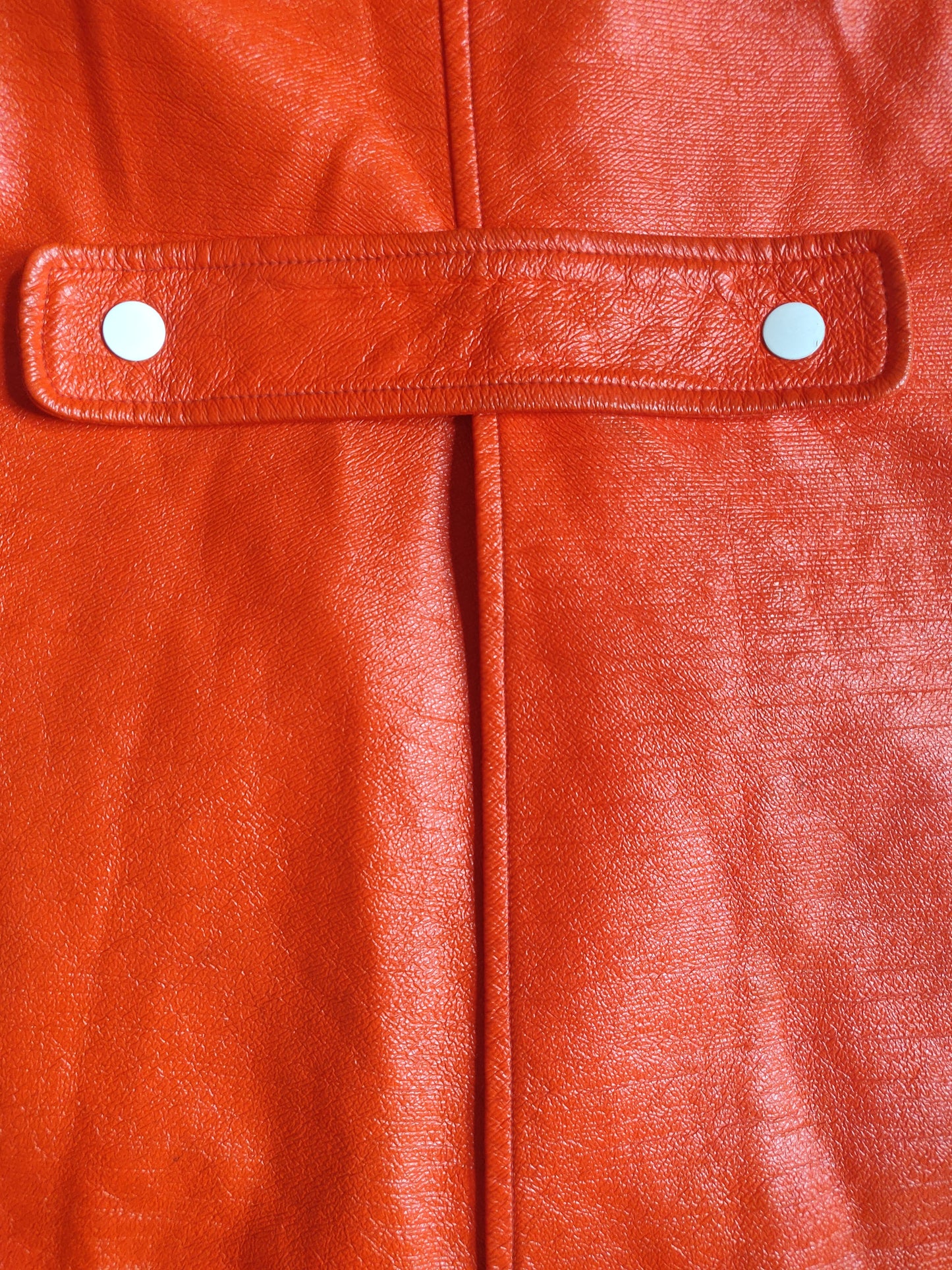 1960s Courrèges Orange Vinyl Jacket