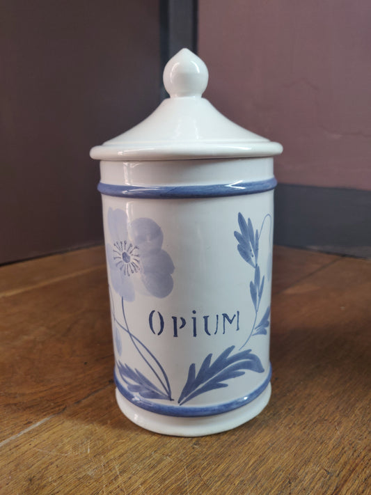 1960s French Apothecary Jar - Opium
