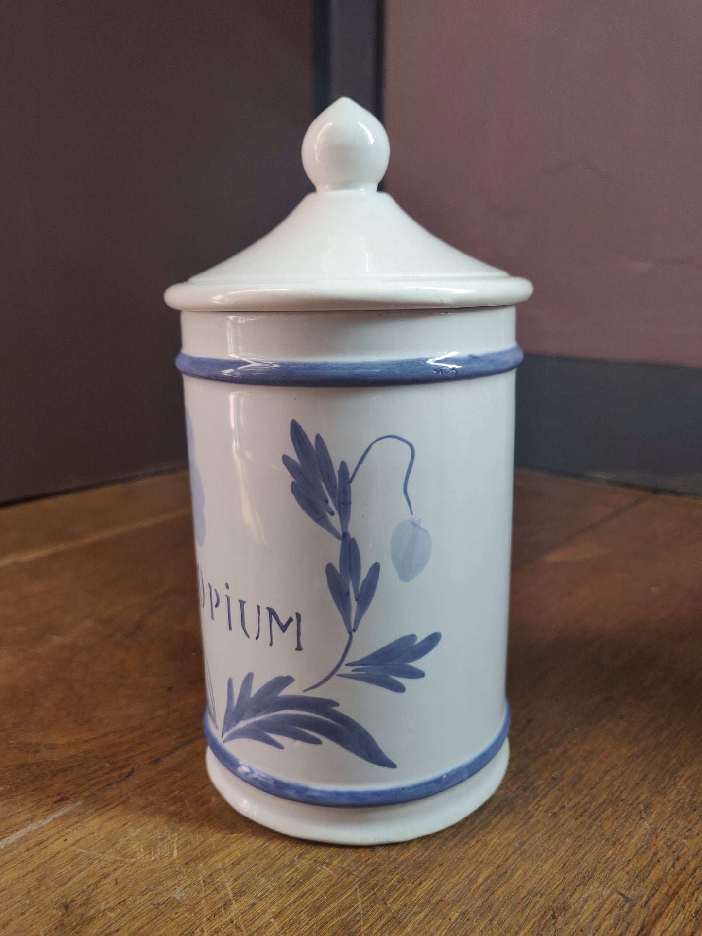 1960s French Apothecary Jar - Opium