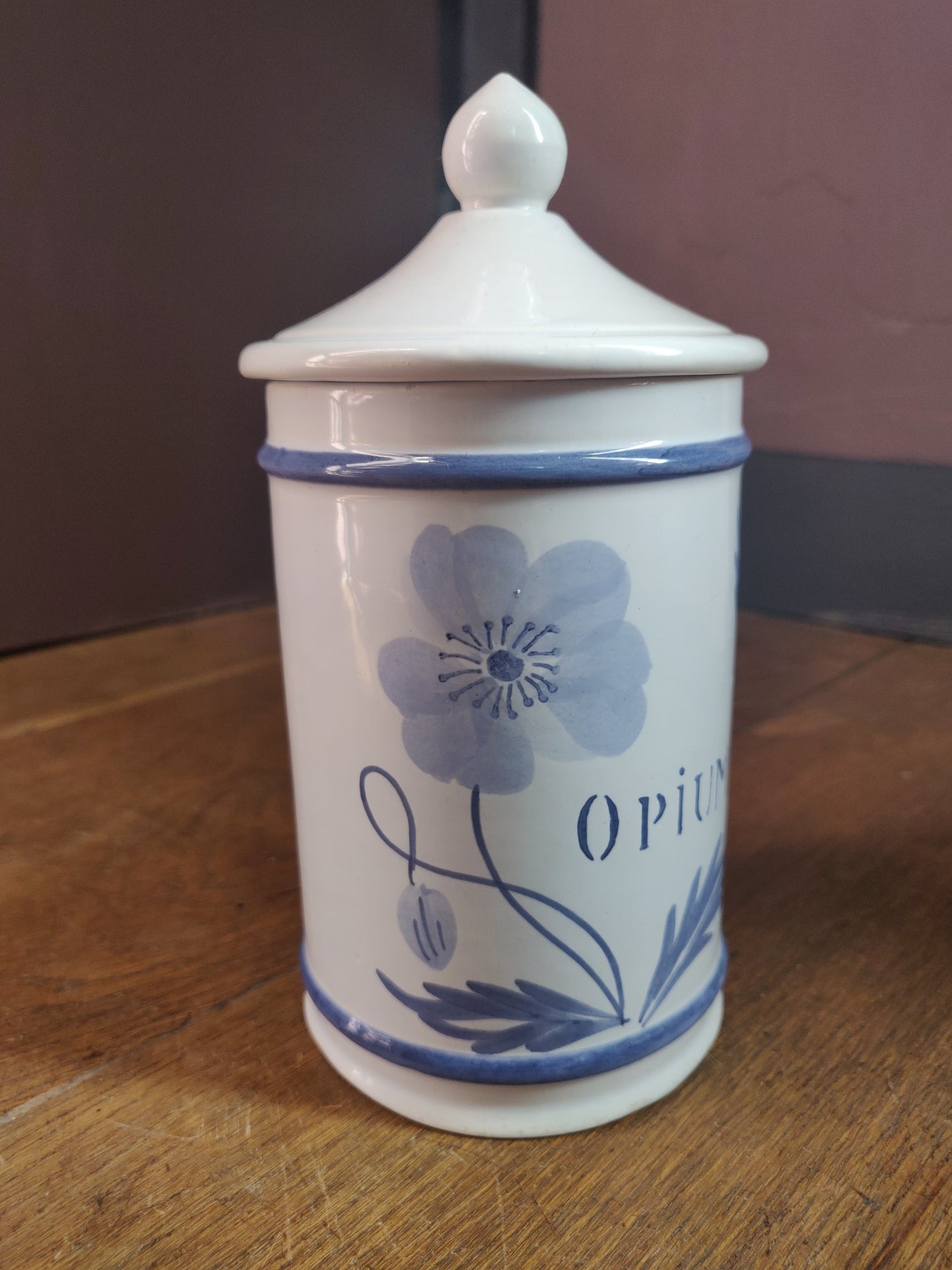 1960s French Apothecary Jar - Opium