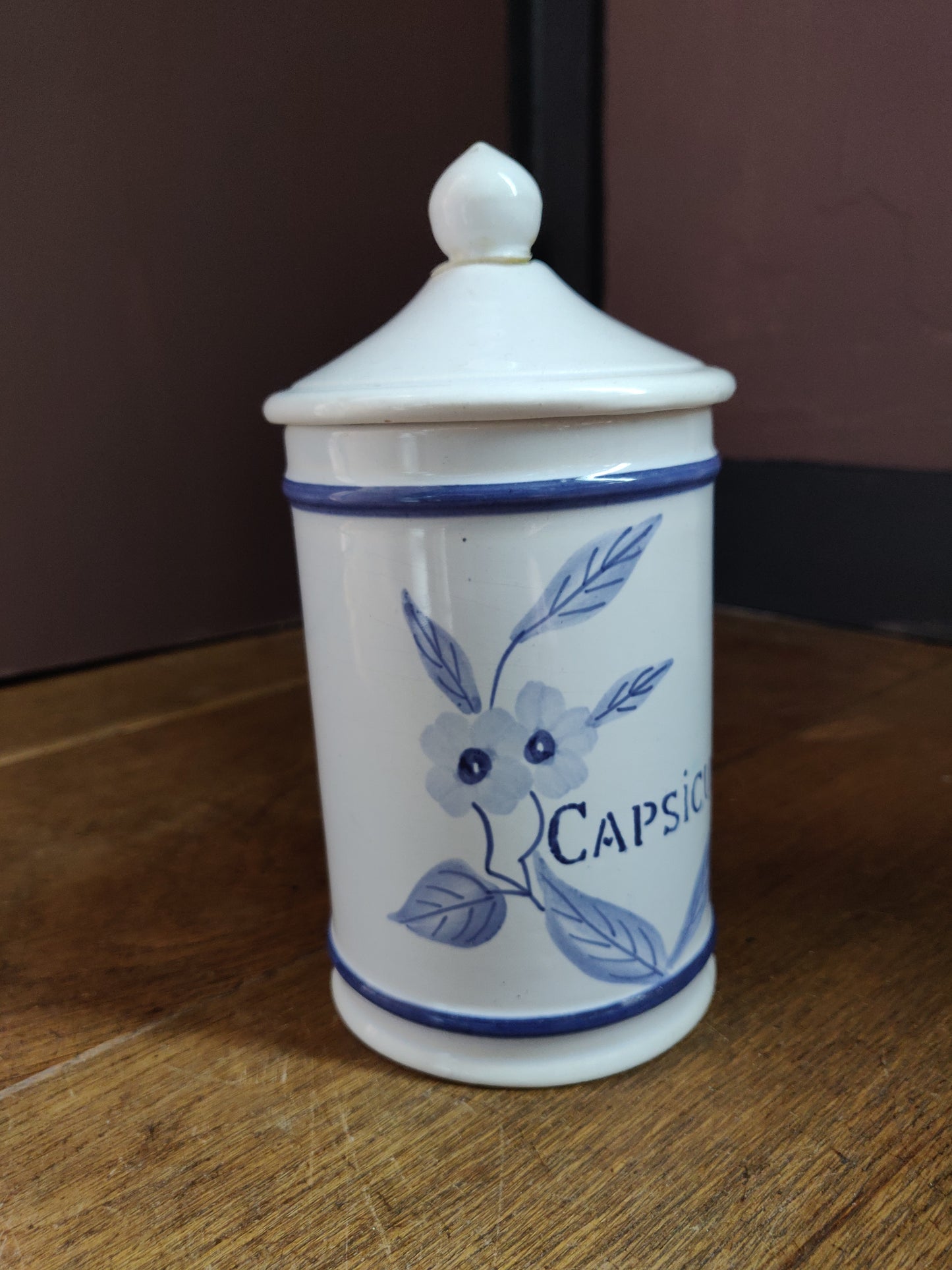 Set of 3 French Apothecary Jars - Opium, Crataegus and Capsicum