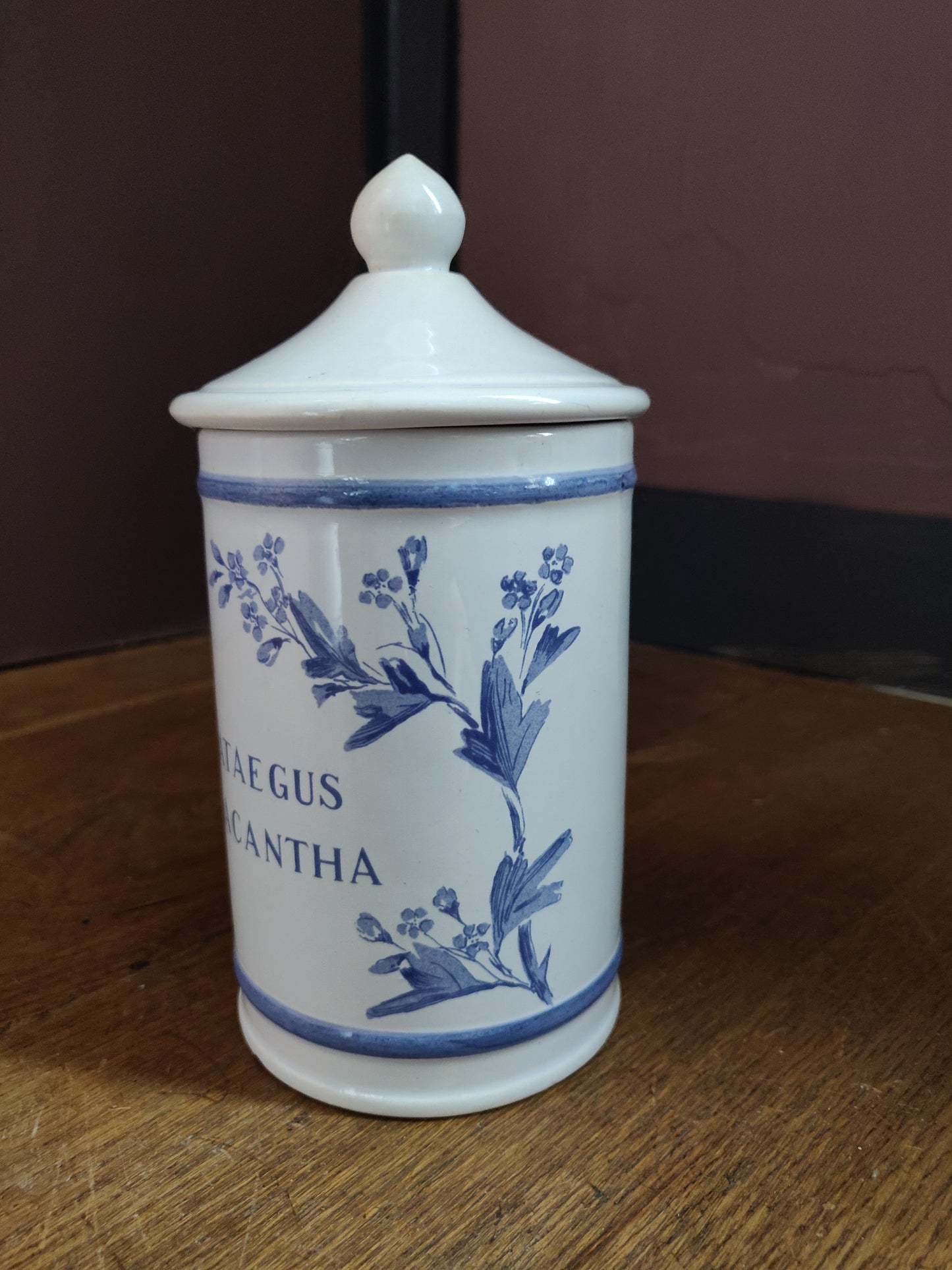 Set of 3 French Apothecary Jars - Opium, Crataegus and Capsicum