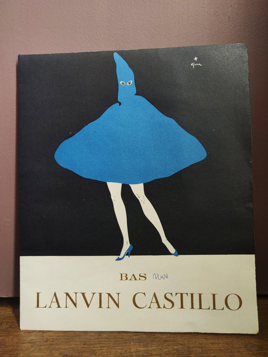 1950s Deadstock Lanvin Castillo Stockings with René Gruau Artwork Packaging