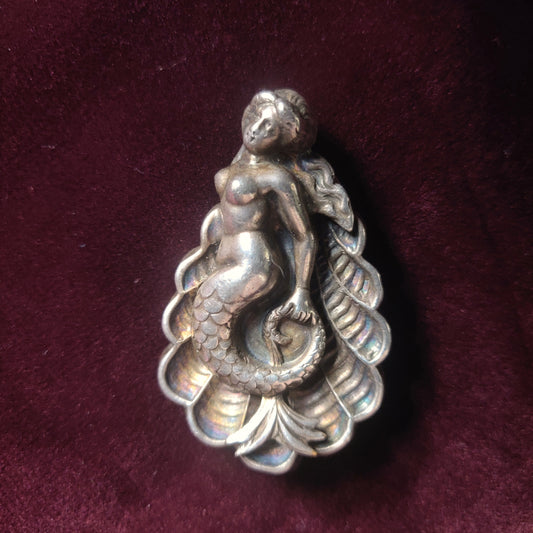 Art Nouveau Mermaid Brooch / Pendant