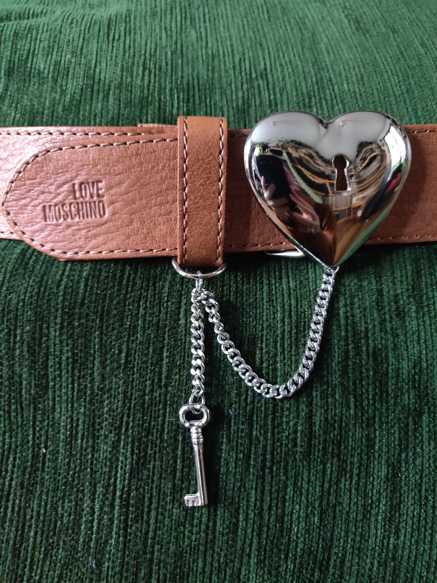 90s Love Moschino "Key to my Heart" Belt