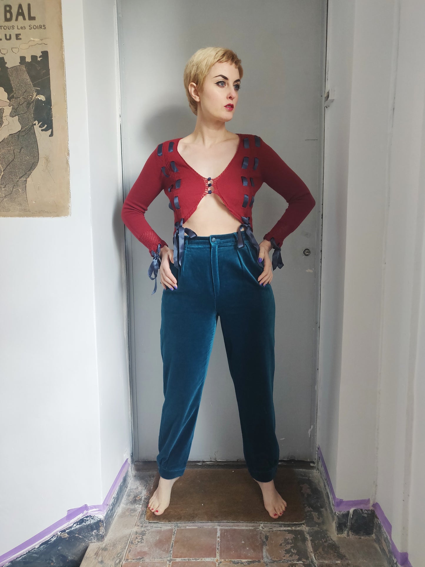 1970s Guy Laroche Velvet Trousers
