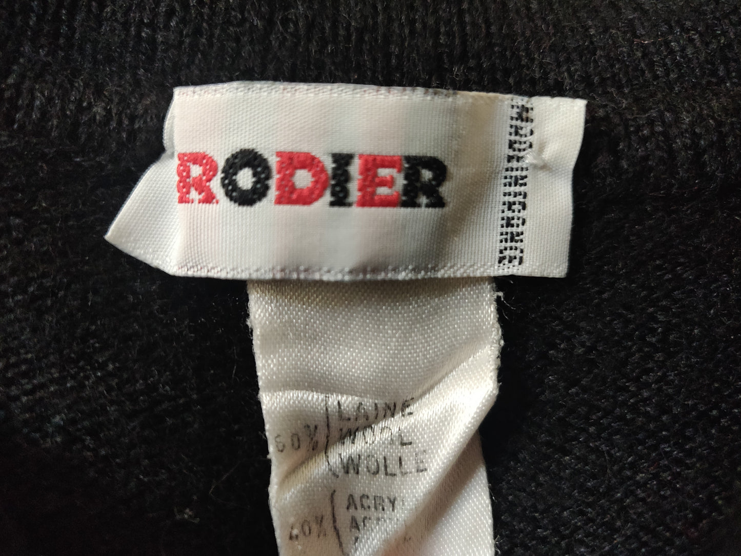 1980s Rodier Paris Heart Sweater