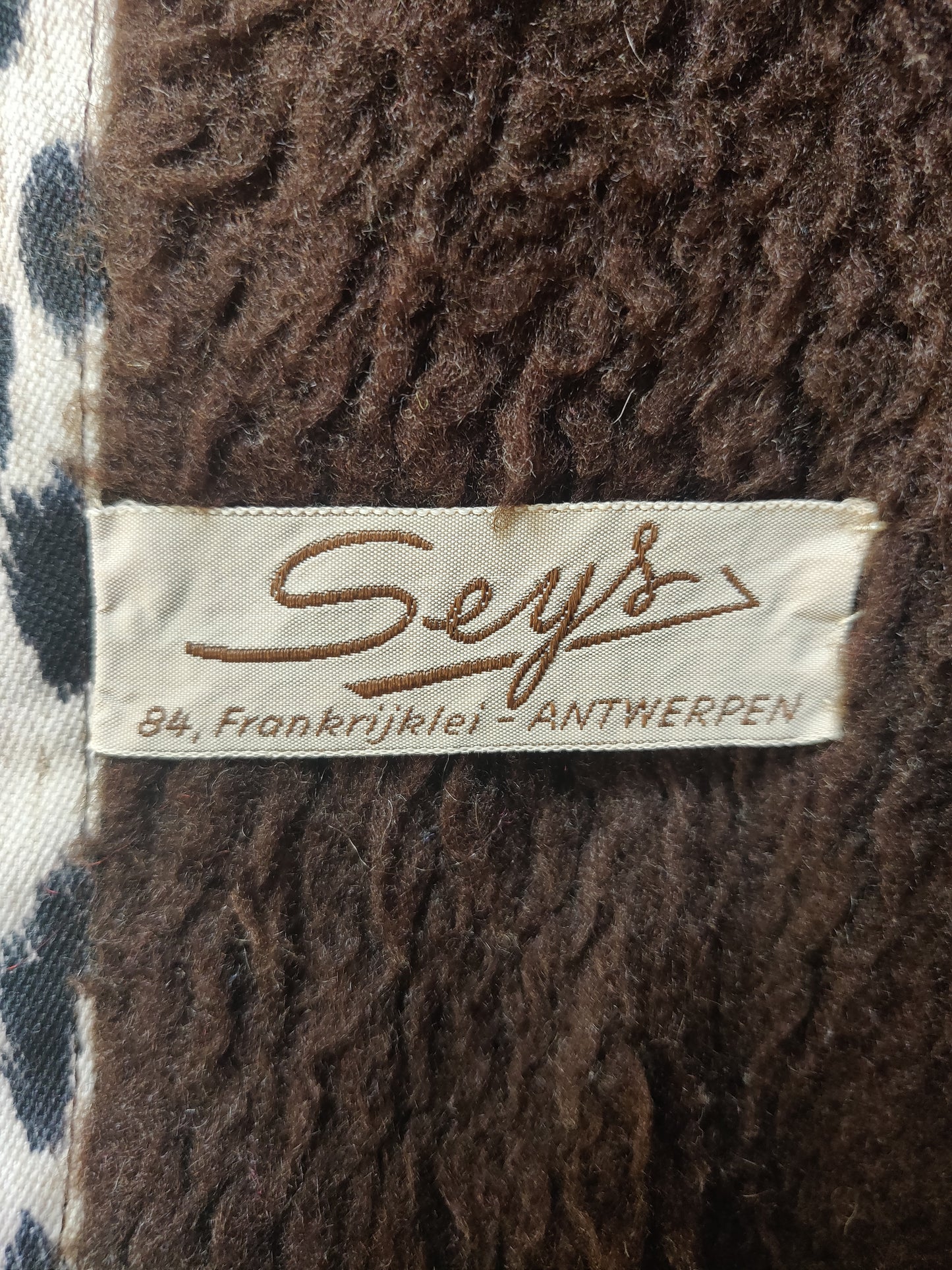 1970s French Blizzand Leopard Coat with Faux Fur Lining