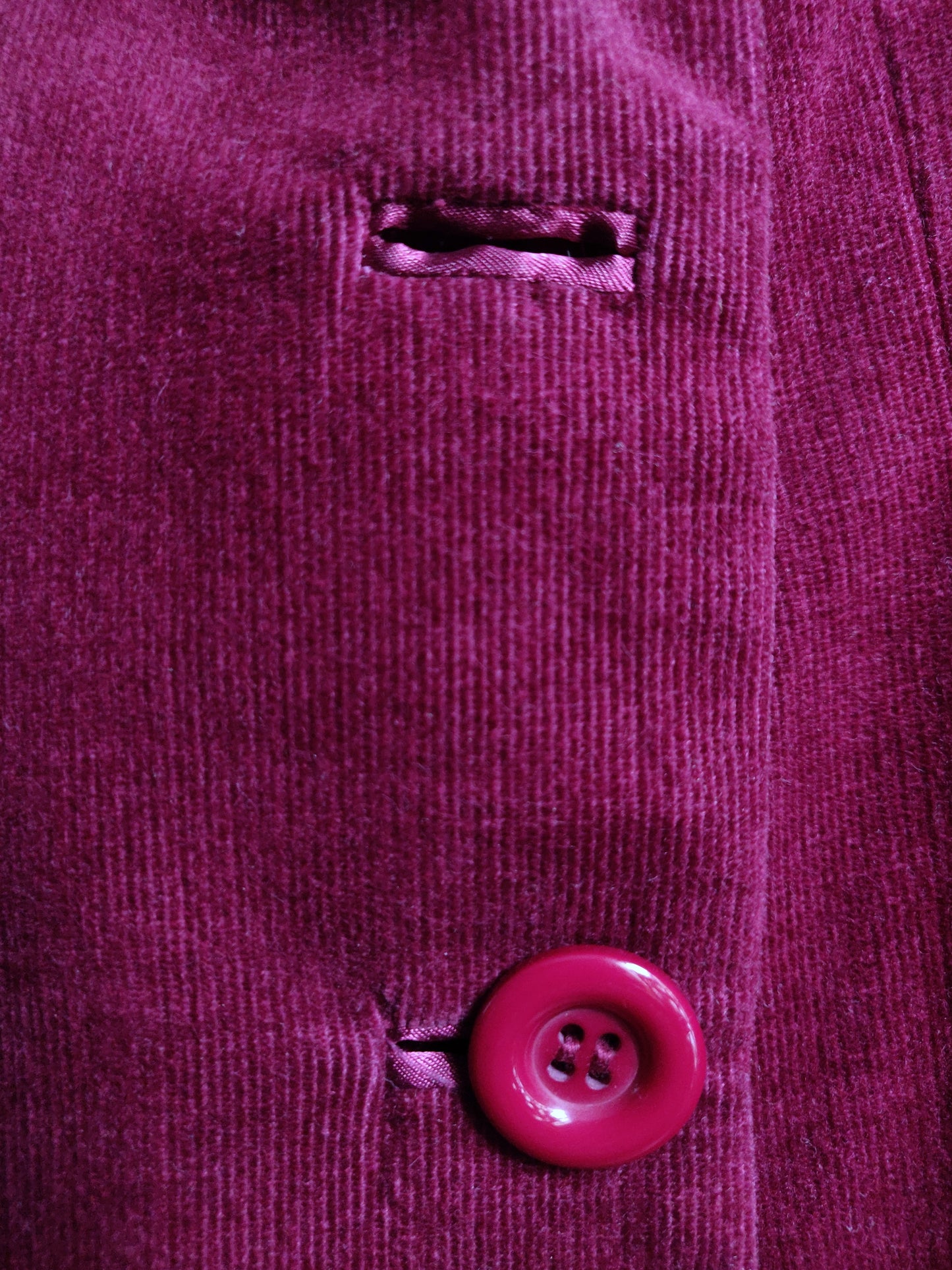 Betsey Johnson Embroidered Corduroy Coat
