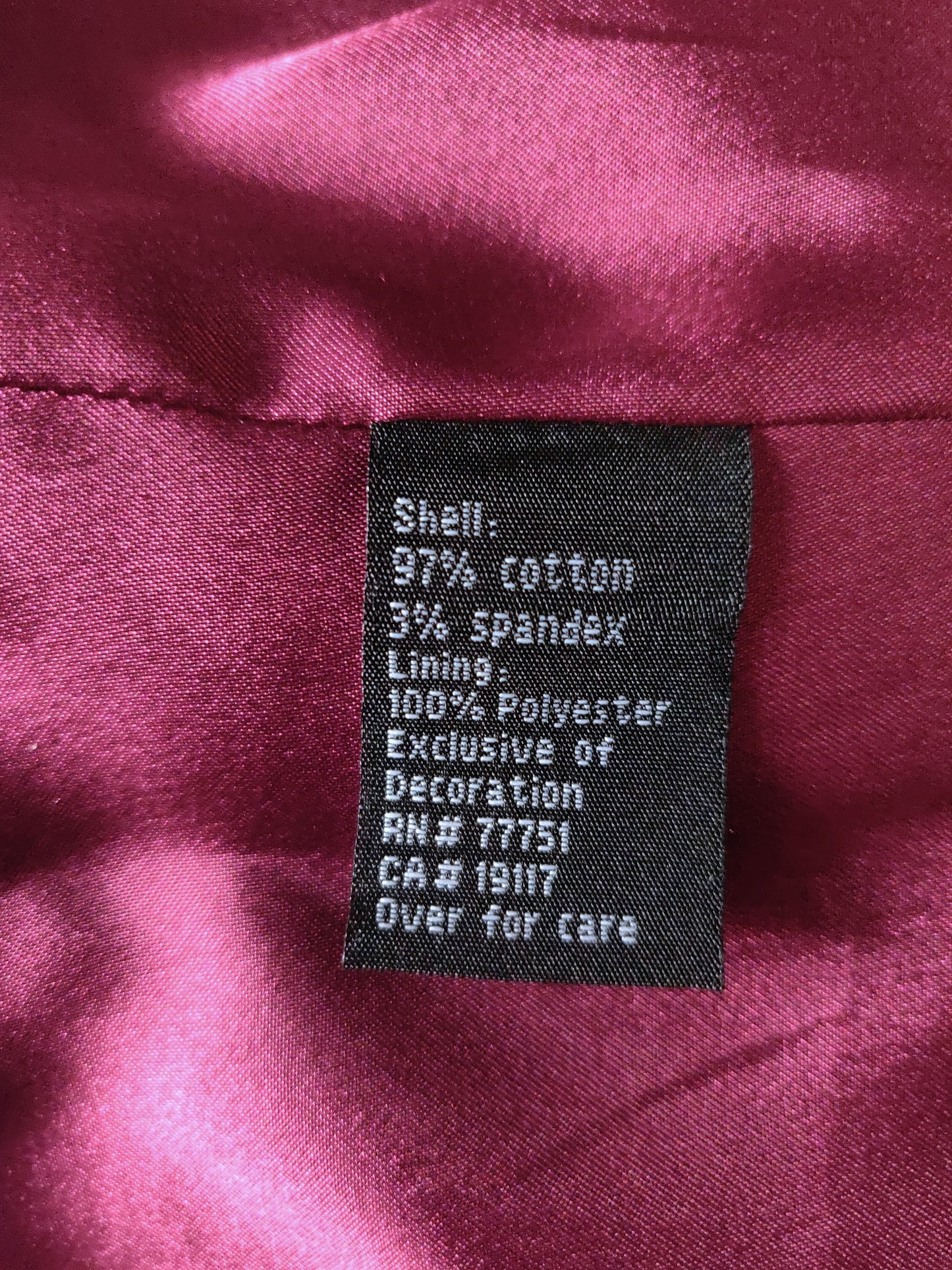 Betsey Johnson Embroidered Corduroy Coat
