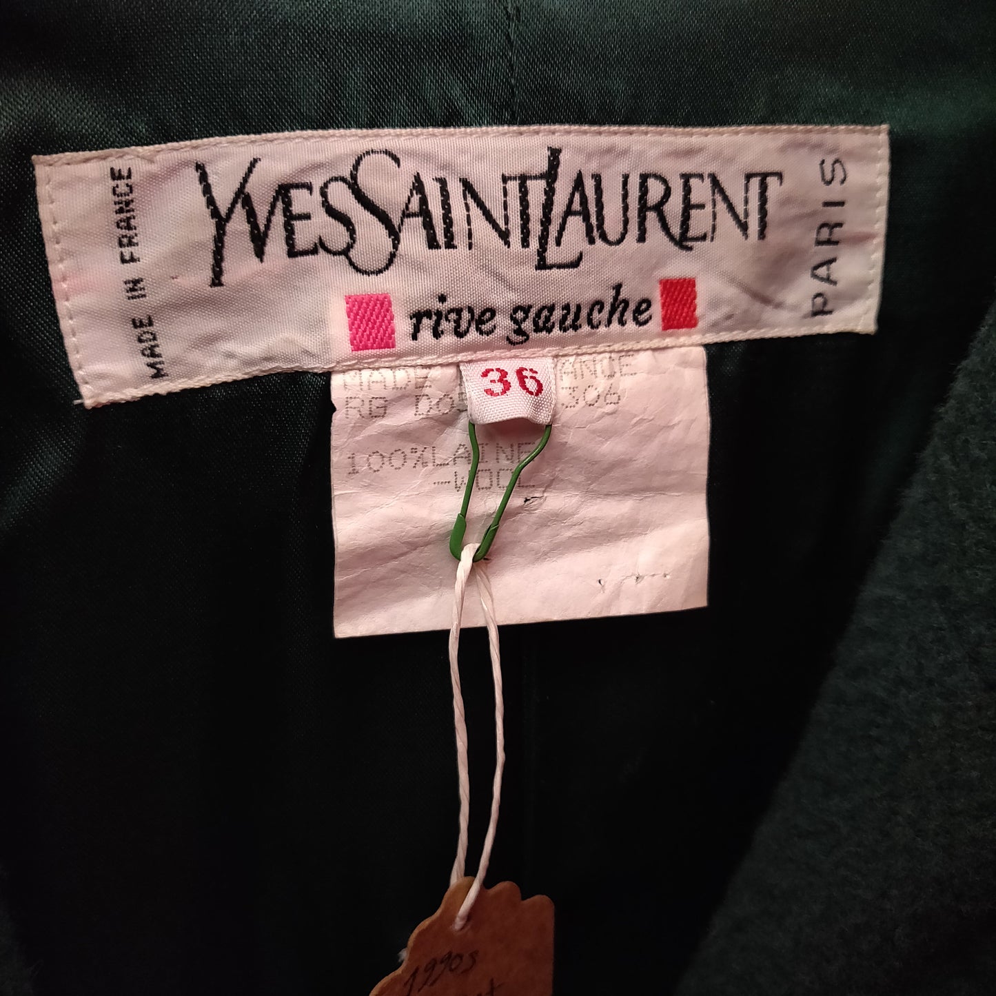 Luxurious Yves Saint Laurent Rive Gauche Military Style Coat - 1990s