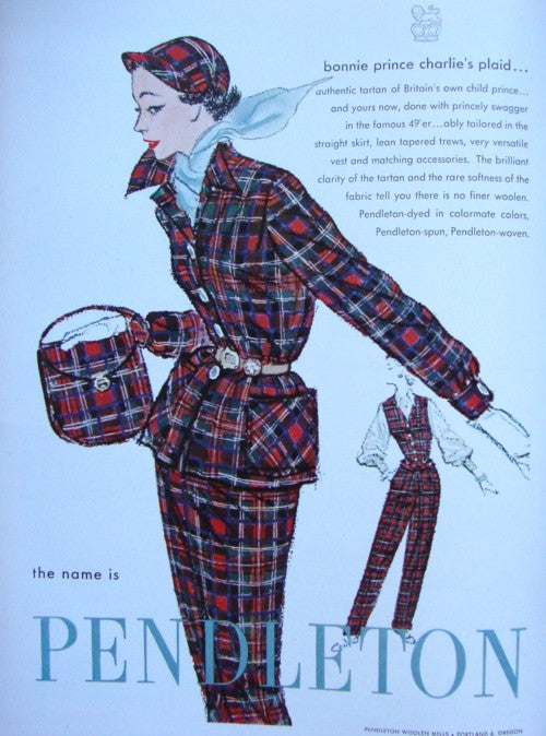 1940s/50s Pendleton Skirt Suit